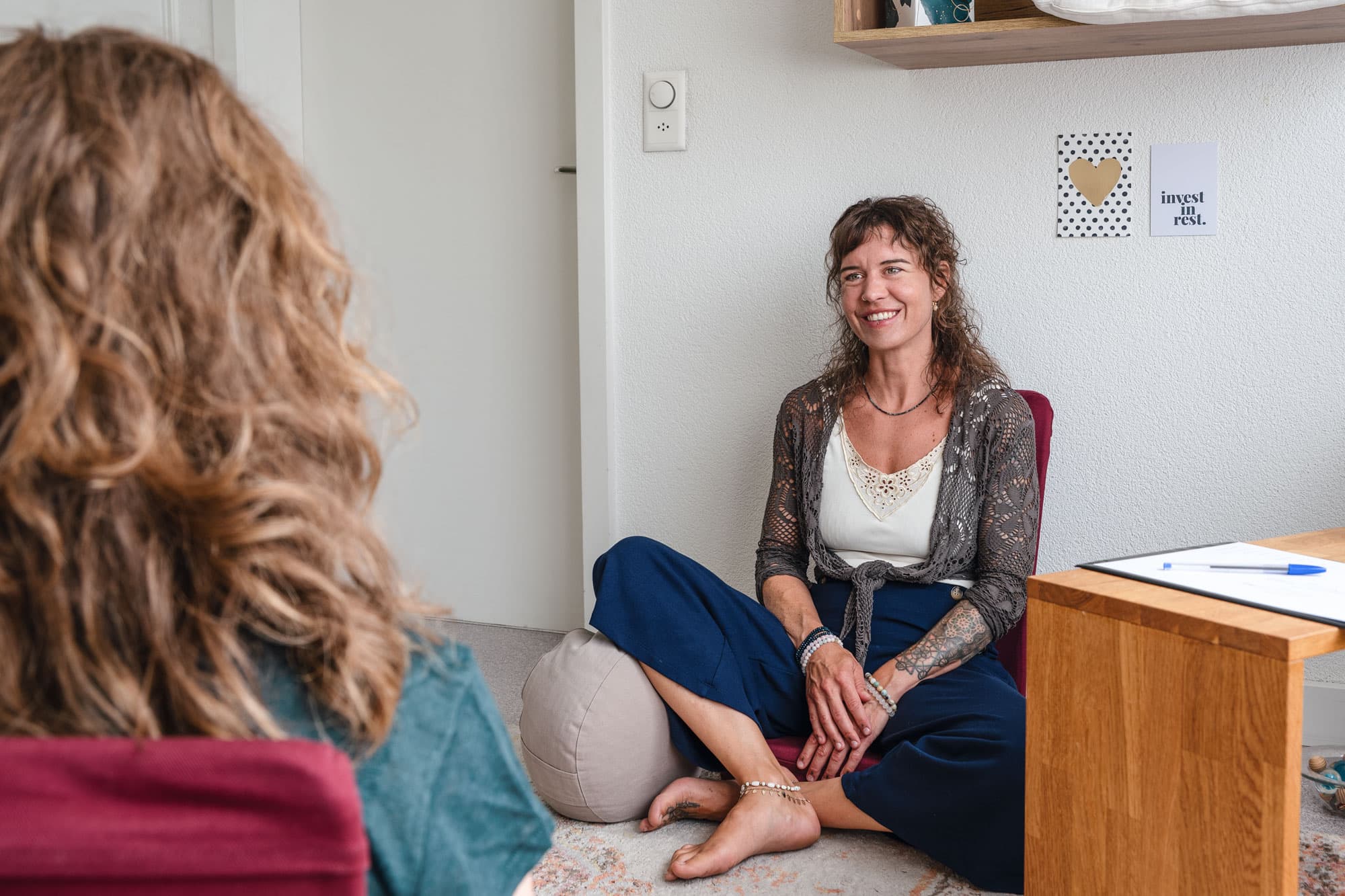 Sanfte Berührung in der Therapie